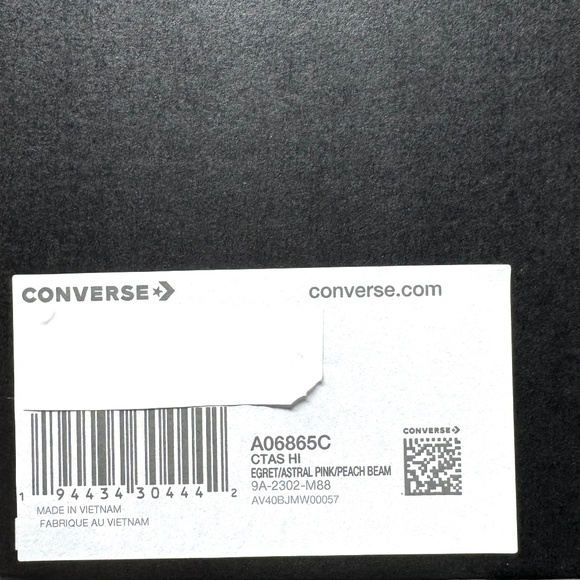 Converse Chuck Taylor High Sneakers Casual Skate Shoe Women Egret Canvas A06865C - Picture 9 of 10